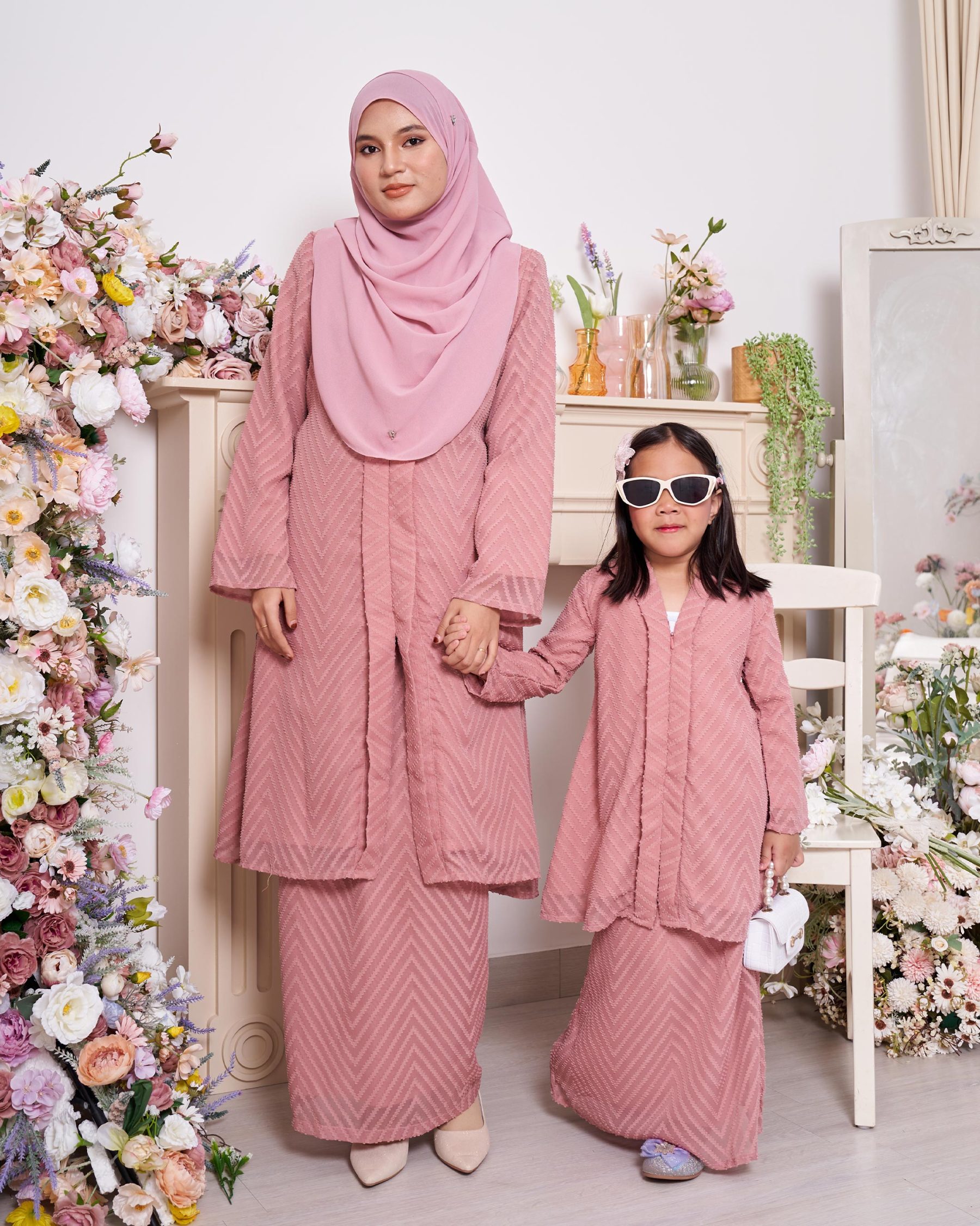 Baju Kebarung Mayfair - Dark Coral