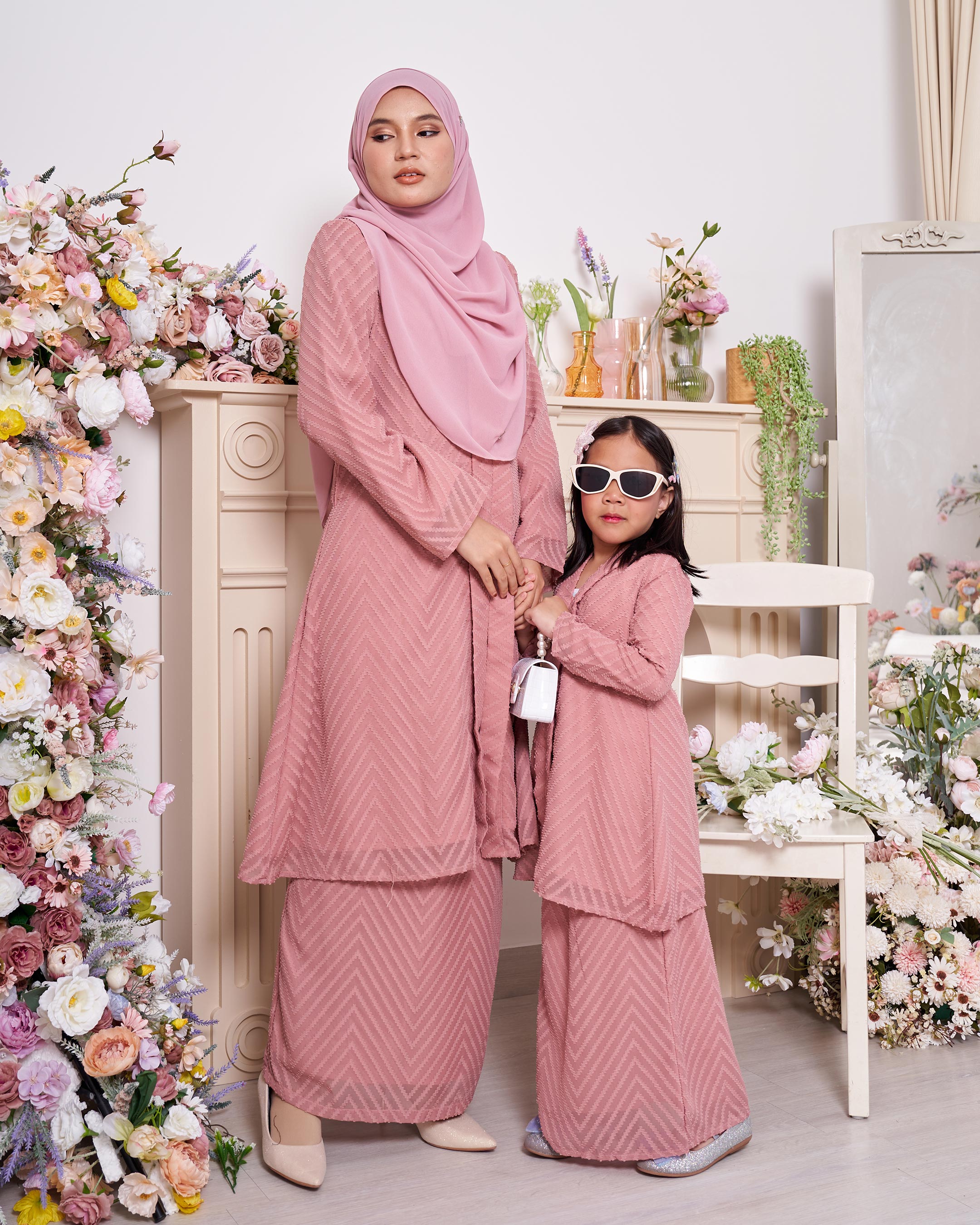 Baju Kebarung Mayfair - Dark Coral