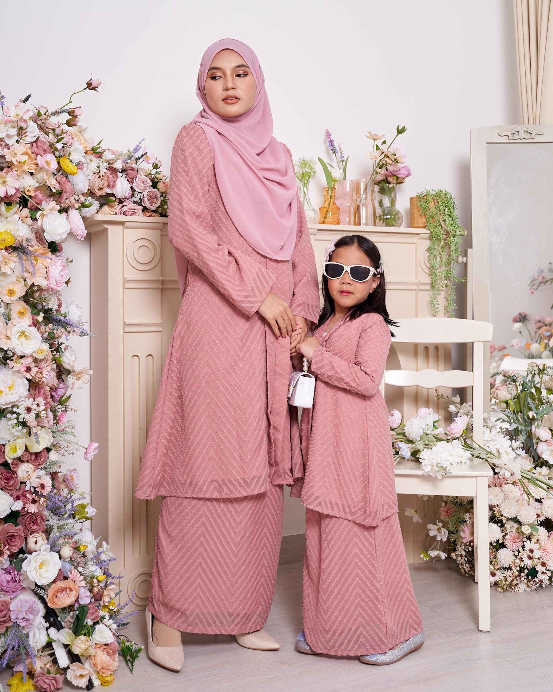 Baju Kebarung Mayfair - Dark Coral