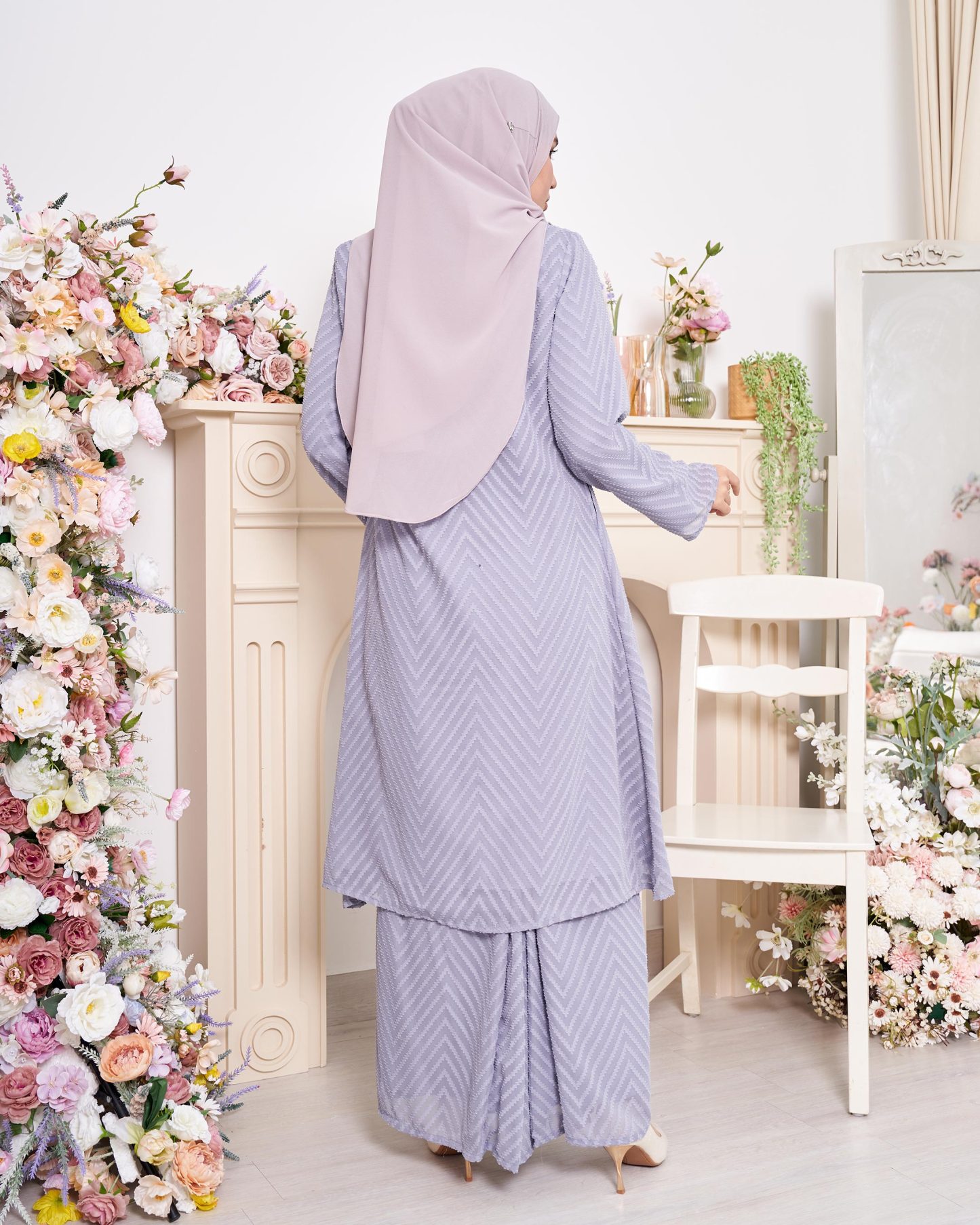 Baju Kebarung Mayfair - Dust Grey