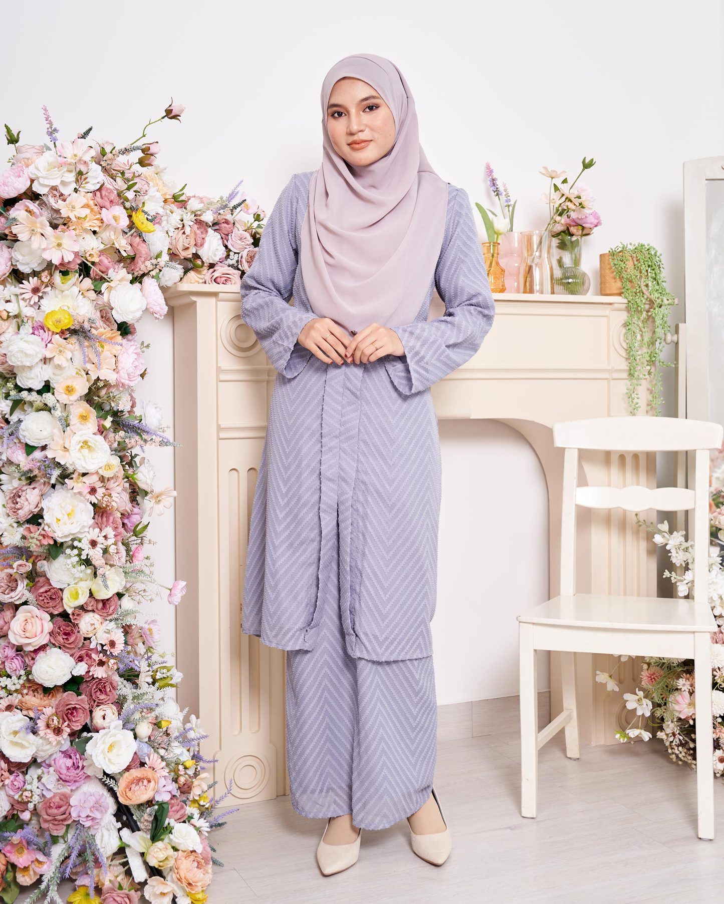 Baju Kebarung Mayfair - Dust Grey