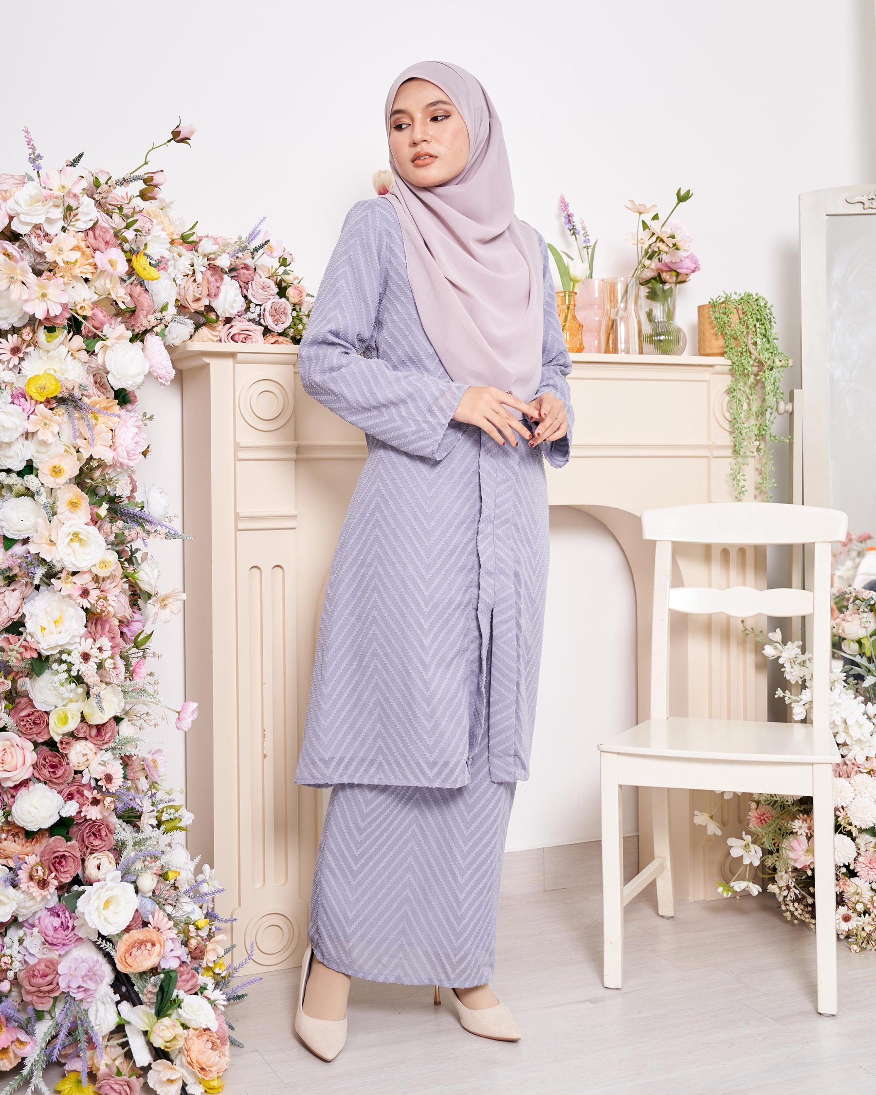 Baju Kebarung Mayfair - Dust Grey