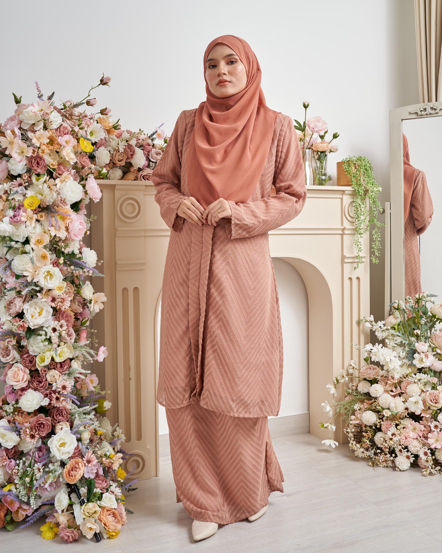 Baju Kebarung Mayfair - Mocha Brown