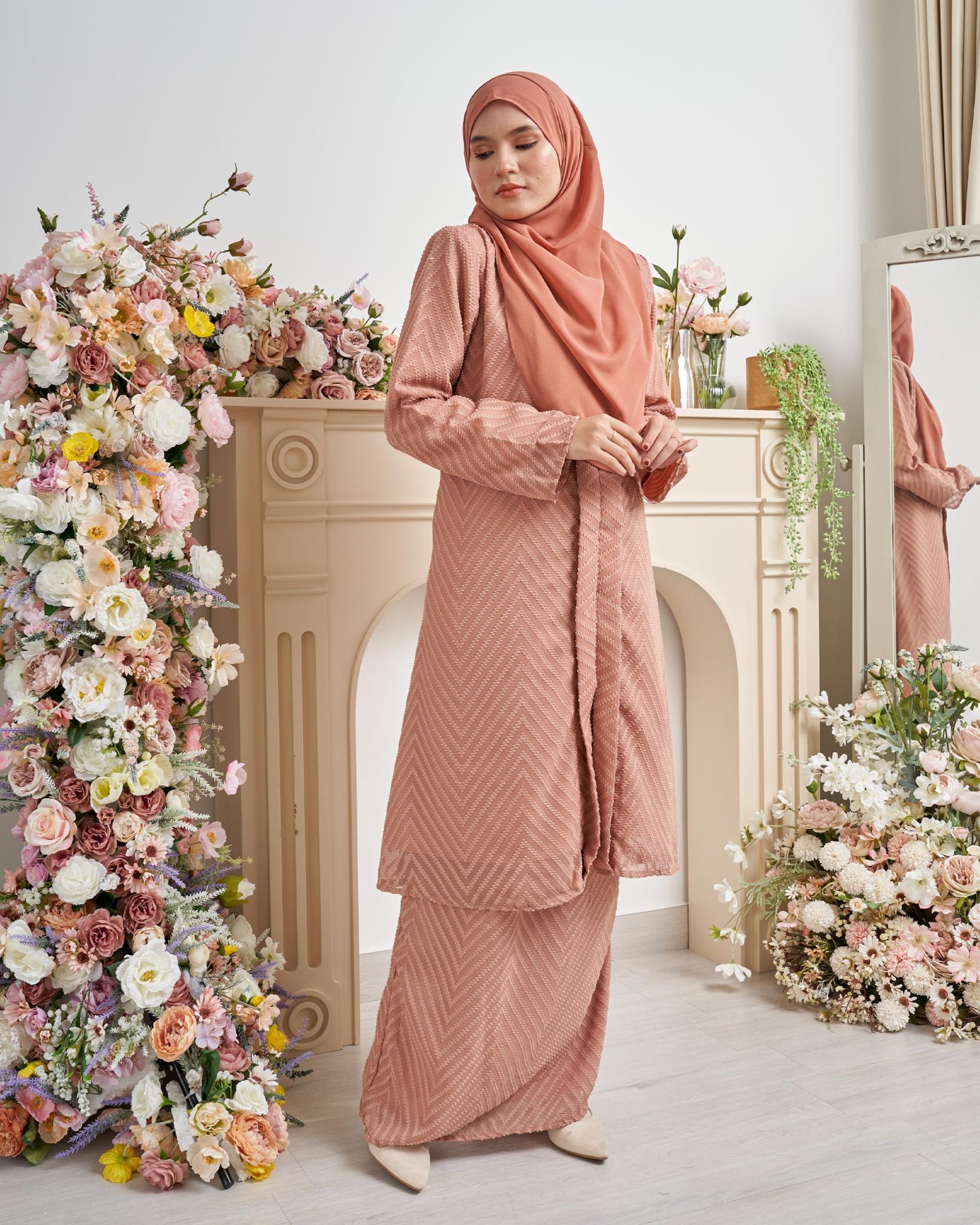 Baju Kebarung Mayfair - Mocha Brown