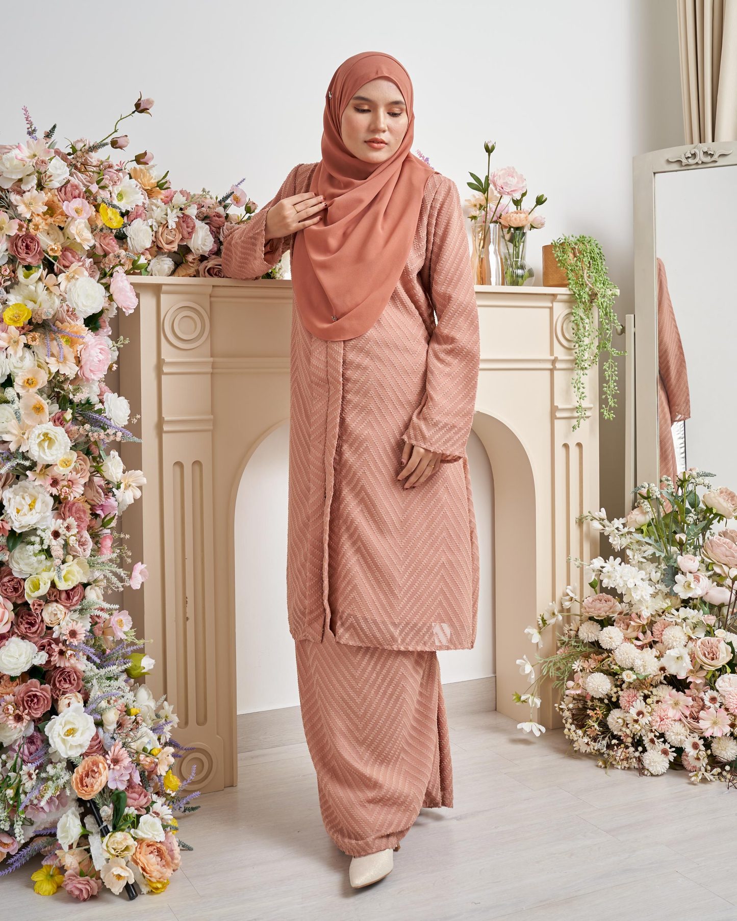 Baju Kebarung Mayfair - Mocha Brown