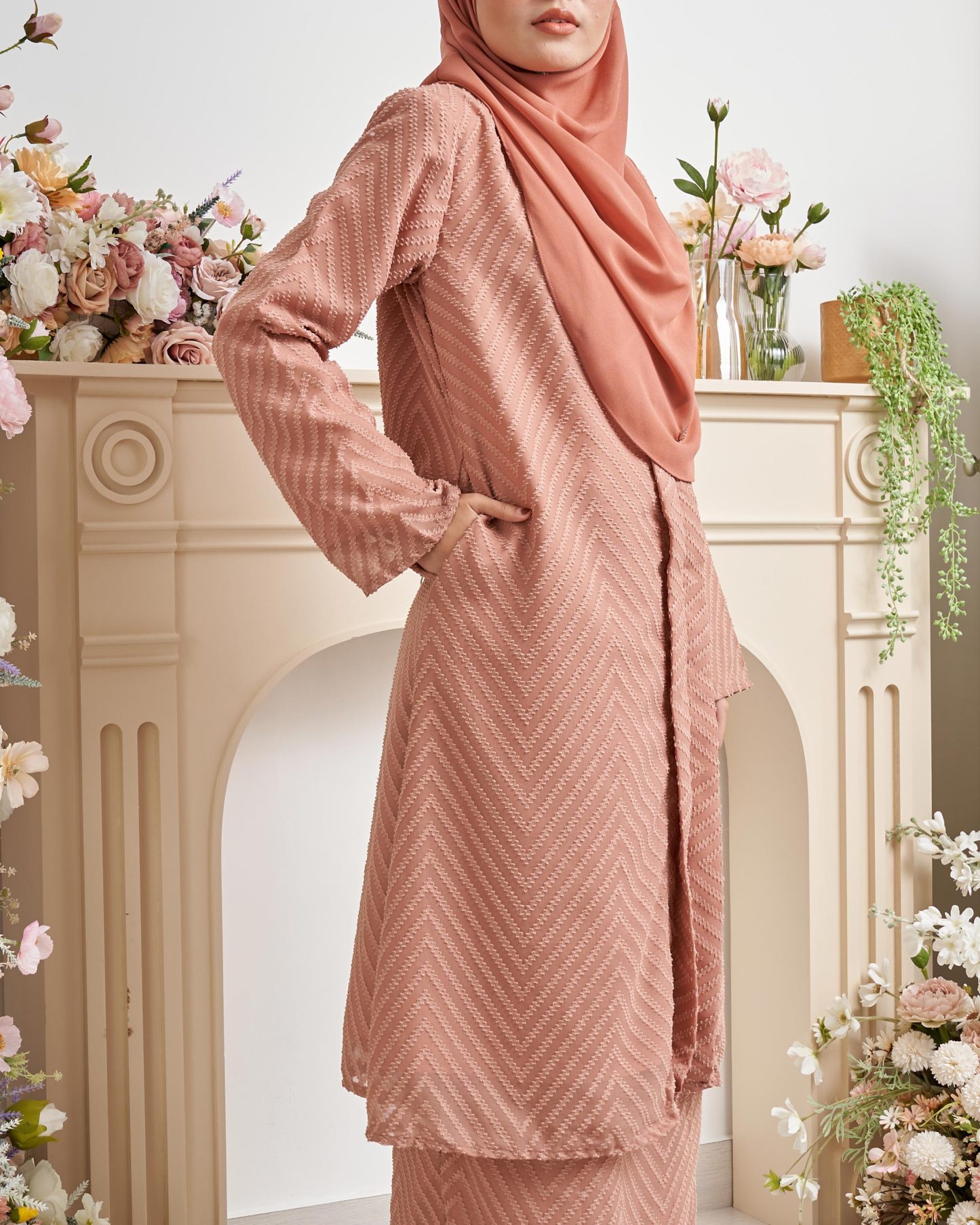 Baju Kebarung Mayfair - Mocha Brown