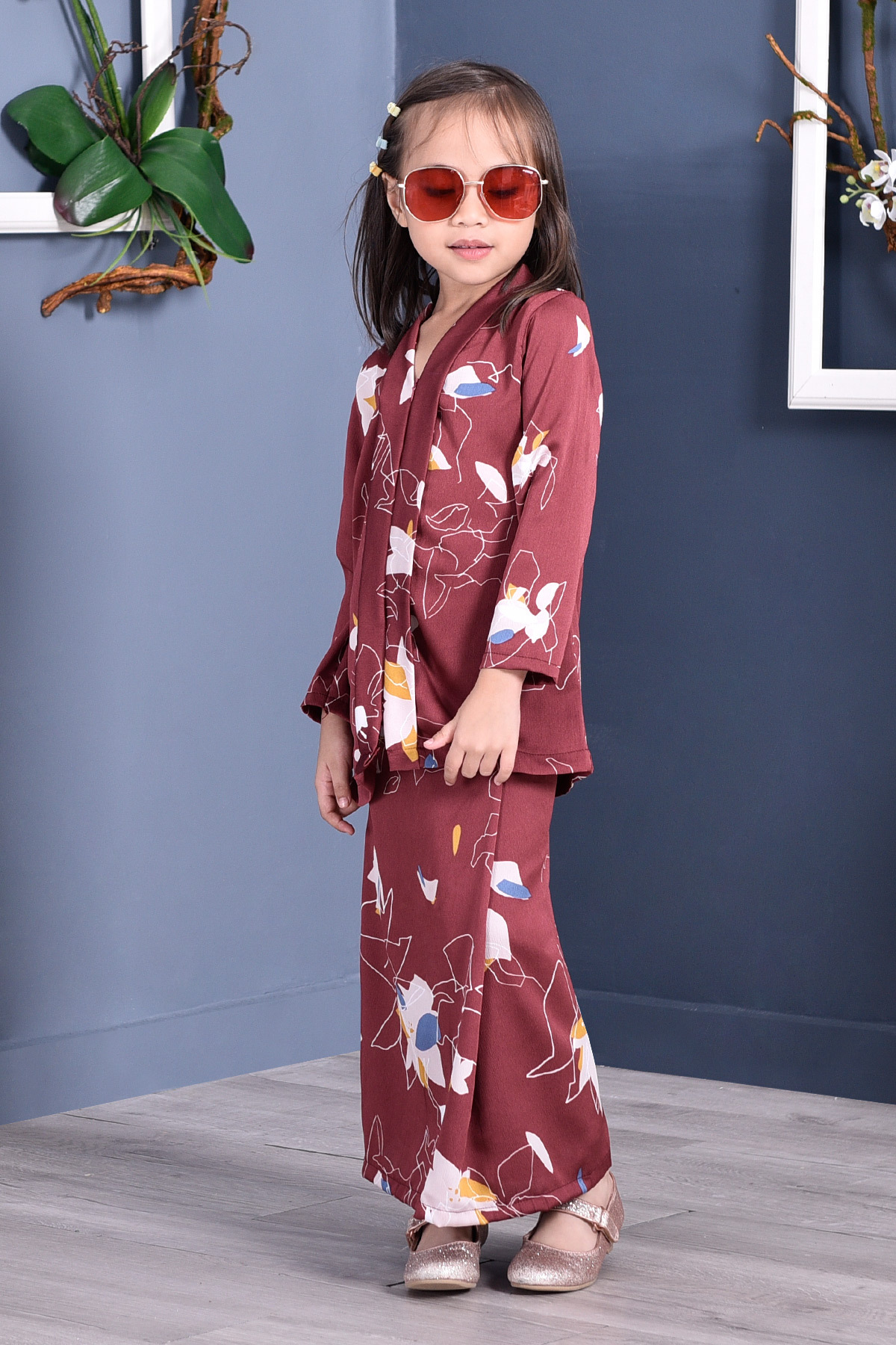 Baju Kebarung Reyna Kids - Red