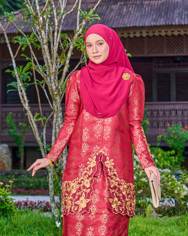 Baju Kebarung Sulam Songket Audrina