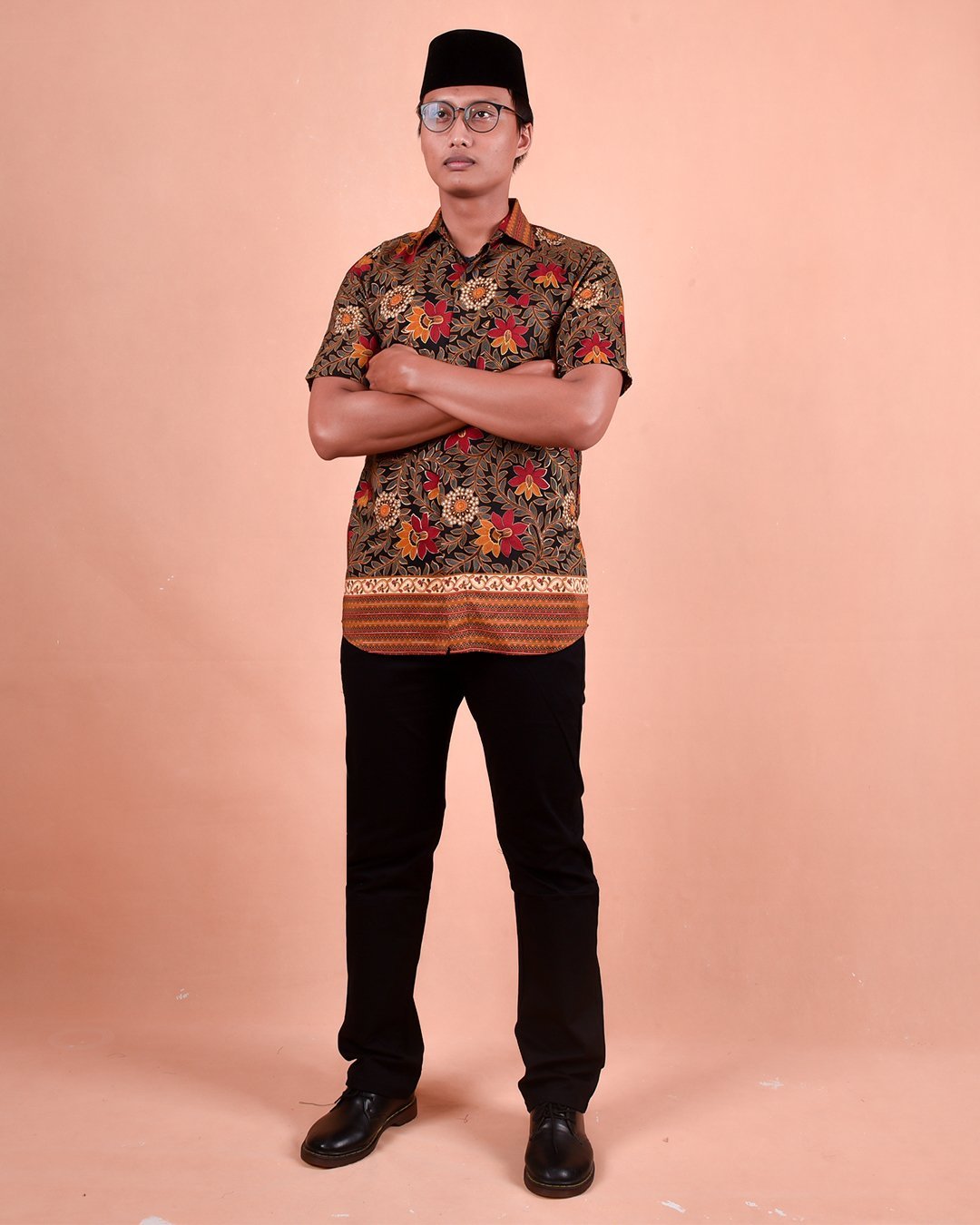 Baju Kemeja Batik Aezat - Red