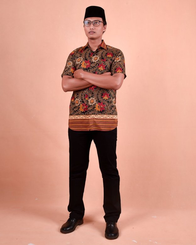 Baju Kemeja Batik Aezat - Red