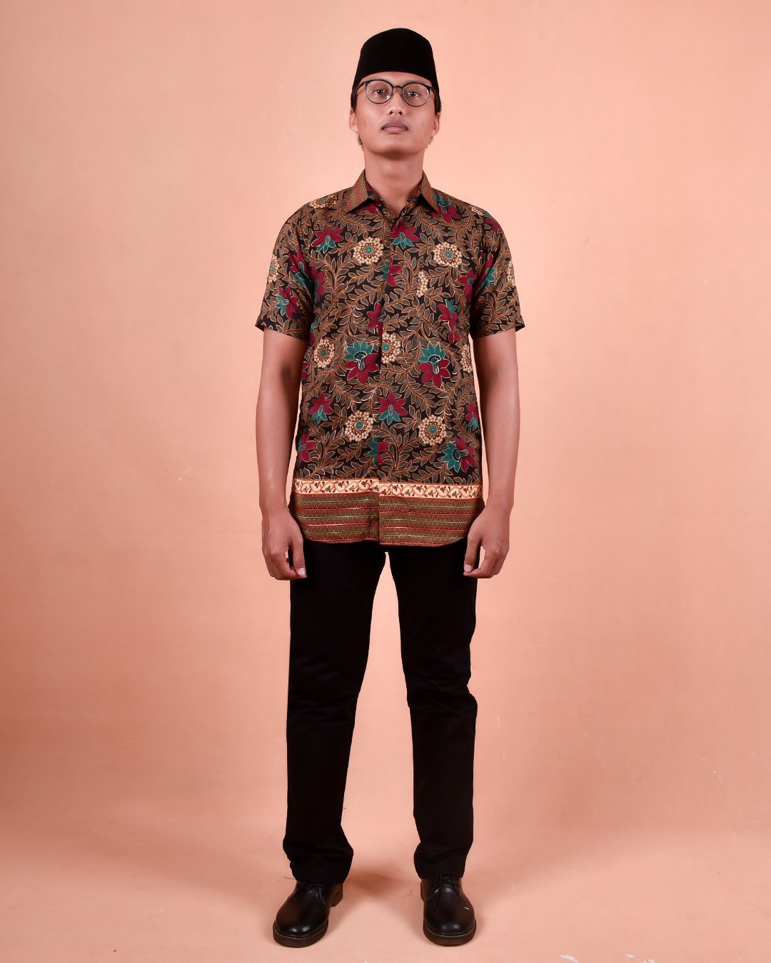 Baju Kemeja Batik Aezat - Green