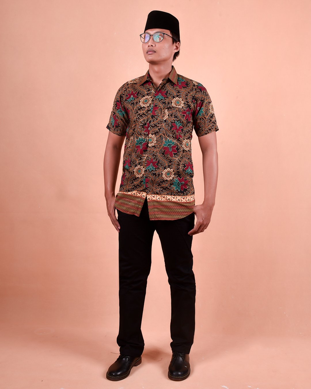 Baju Kemeja Batik Aezat - Green
