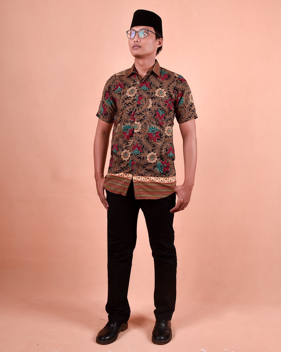 Baju Kemeja Batik Aezat - Green
