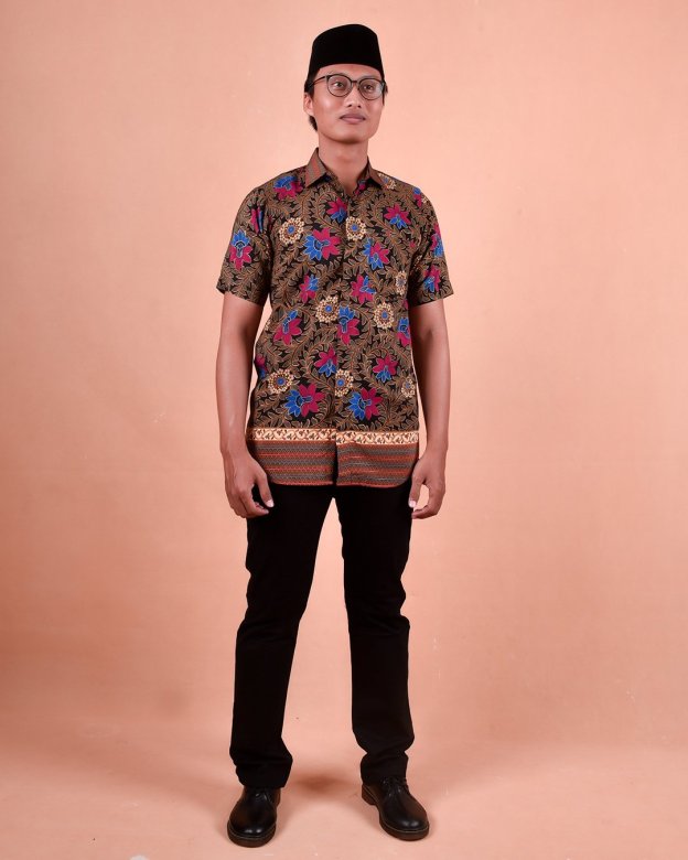 Baju Kemeja Batik Aezat - Pink