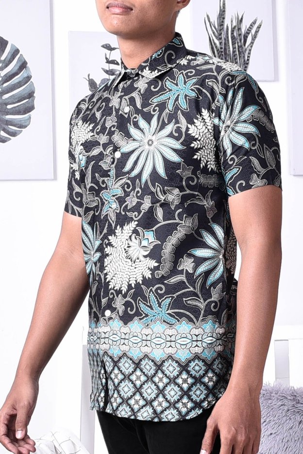 Baju Kemeja Batik Nadir - Green