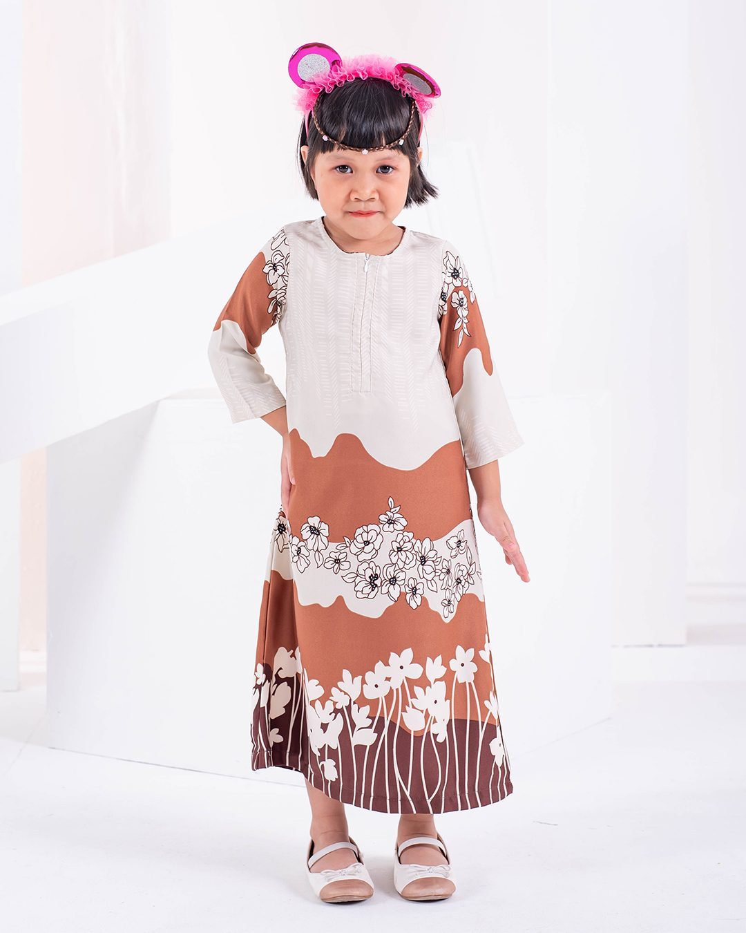 Abaya Rayyan Kids - Caramel Brown