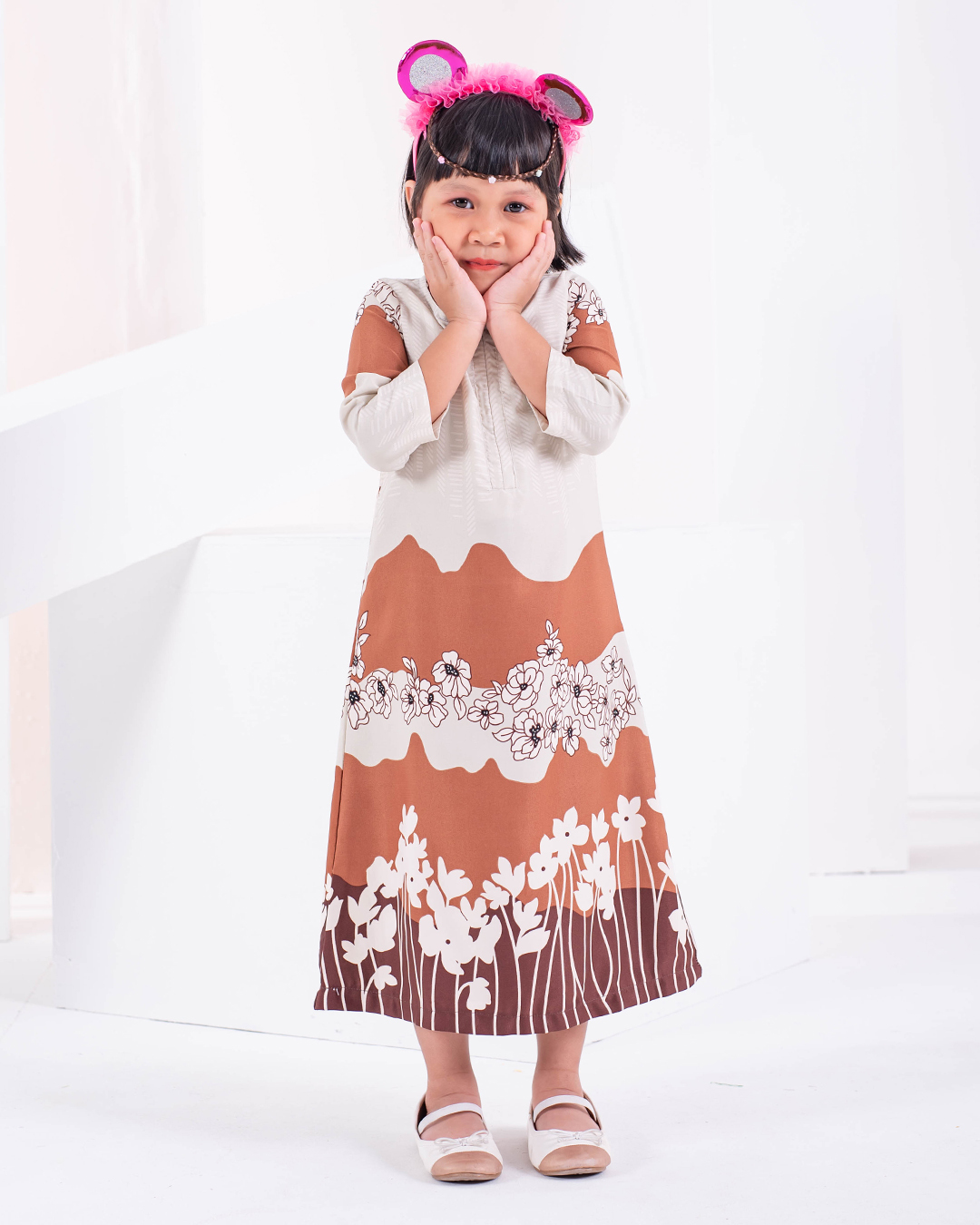 Abaya Rayyan Kids - Caramel Brown