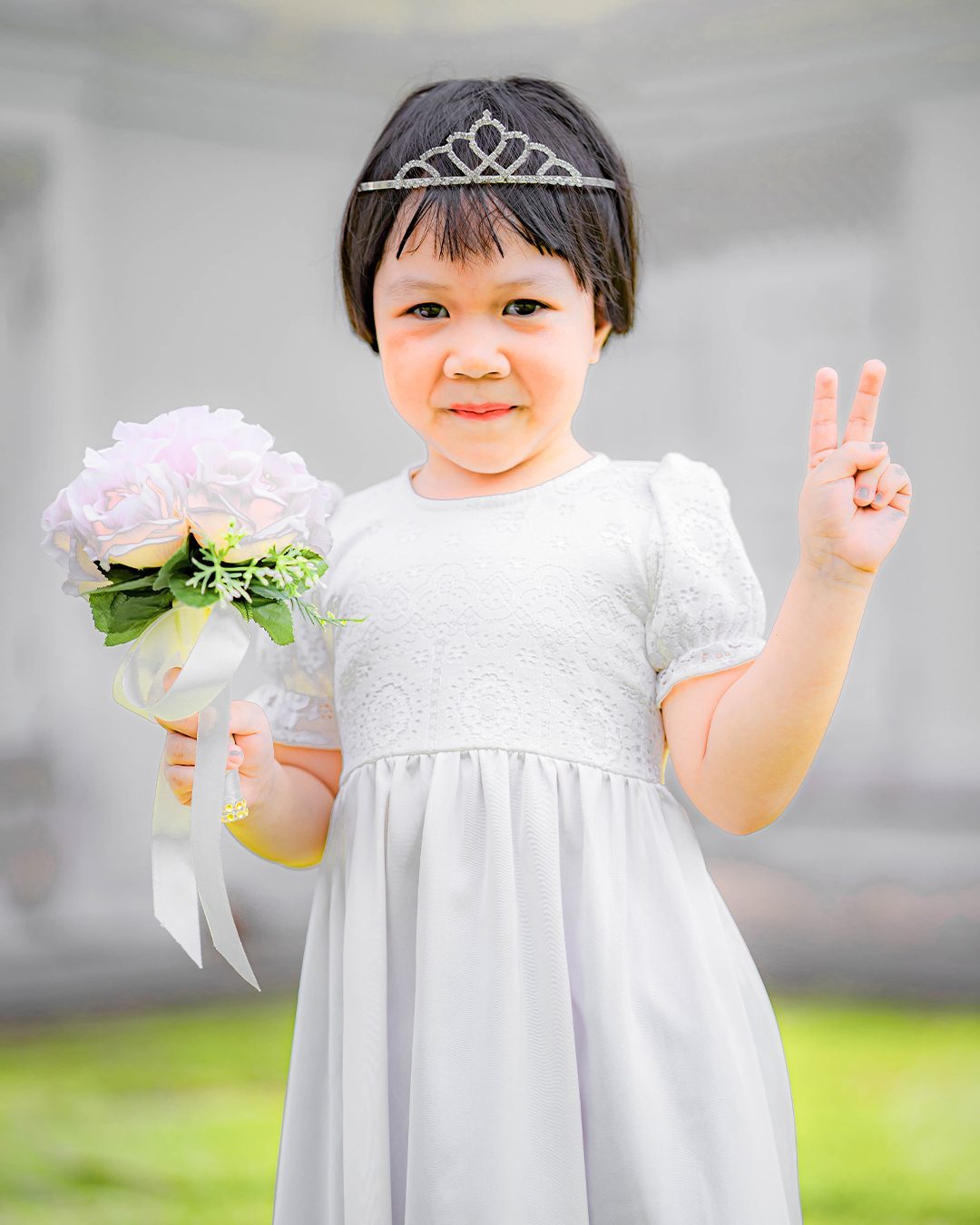 Dress Lace Najelia Kids - Off White