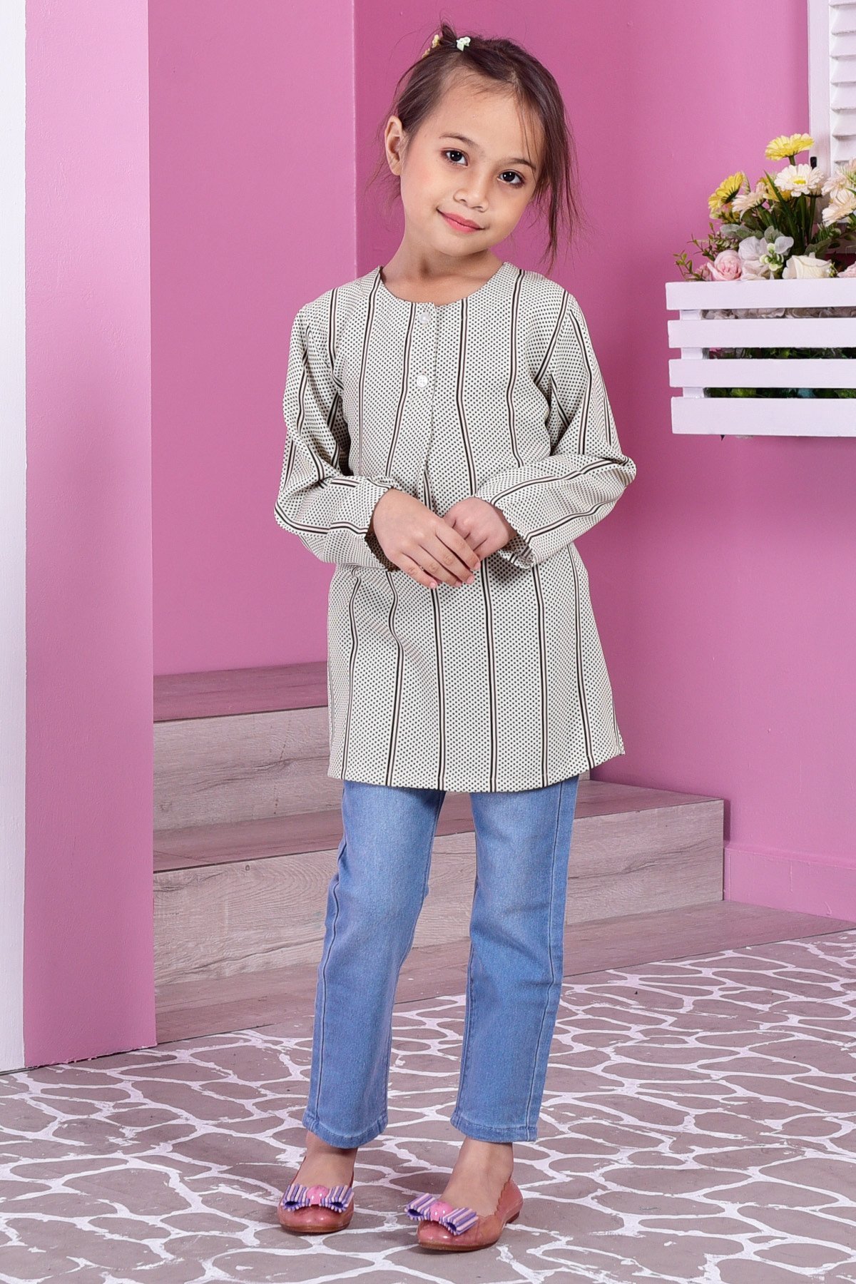 Tunic Savannah Dotty Kids - Choco