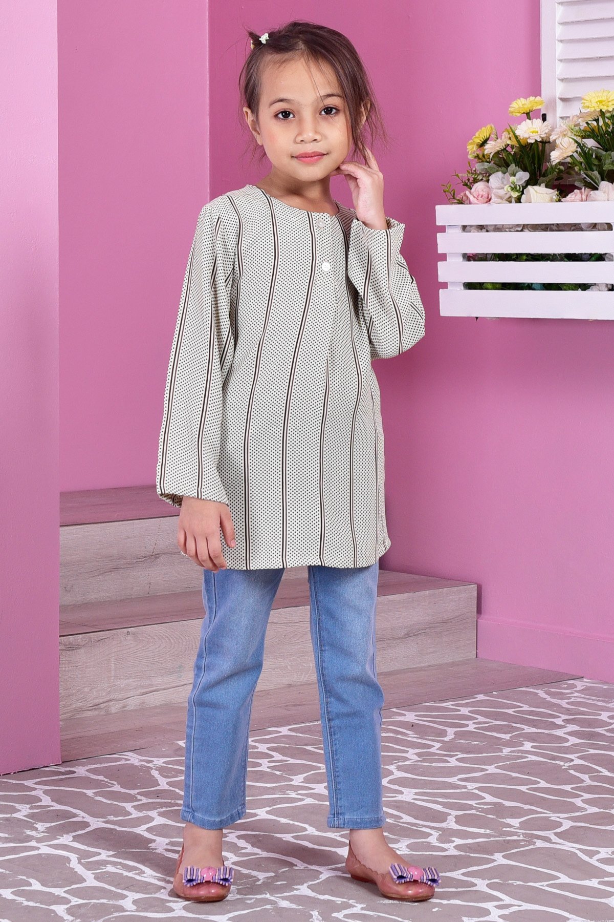 Tunic Savannah Dotty Kids - Choco