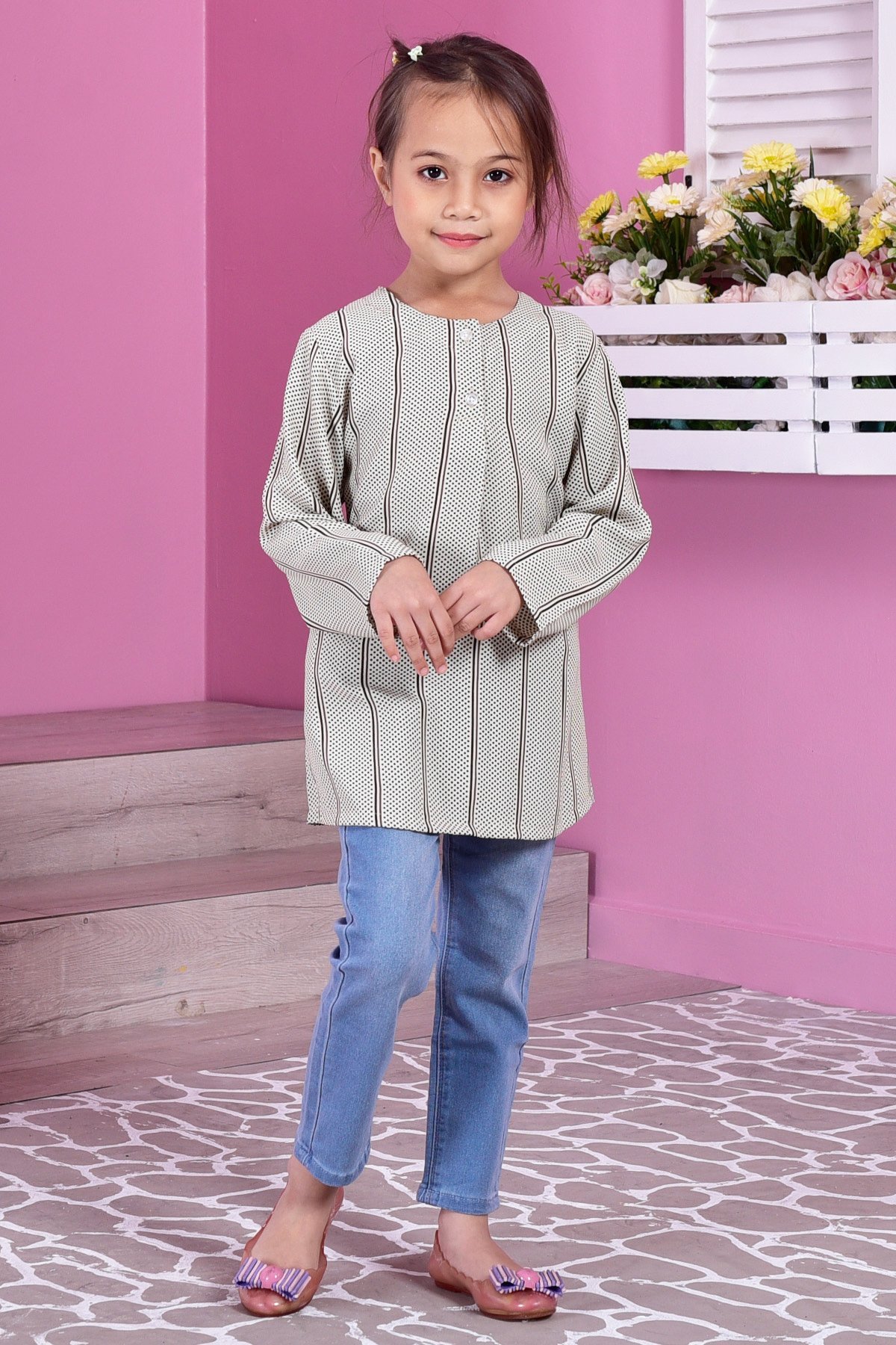 Tunic Savannah Dotty Kids - Choco