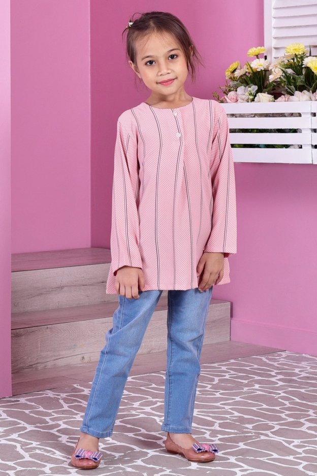 Tunic Savannah Dotty Kids - Pink