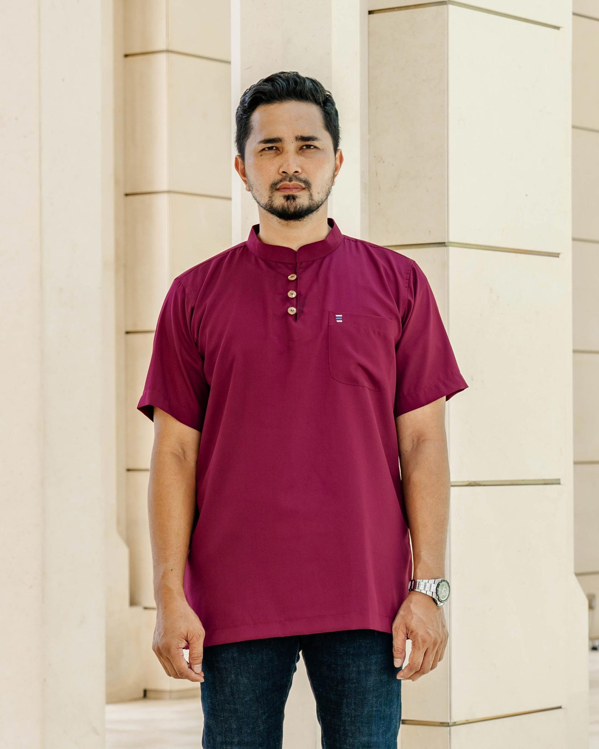 Kurta Eeman Hombre x MCC Lifestyle - Maroon