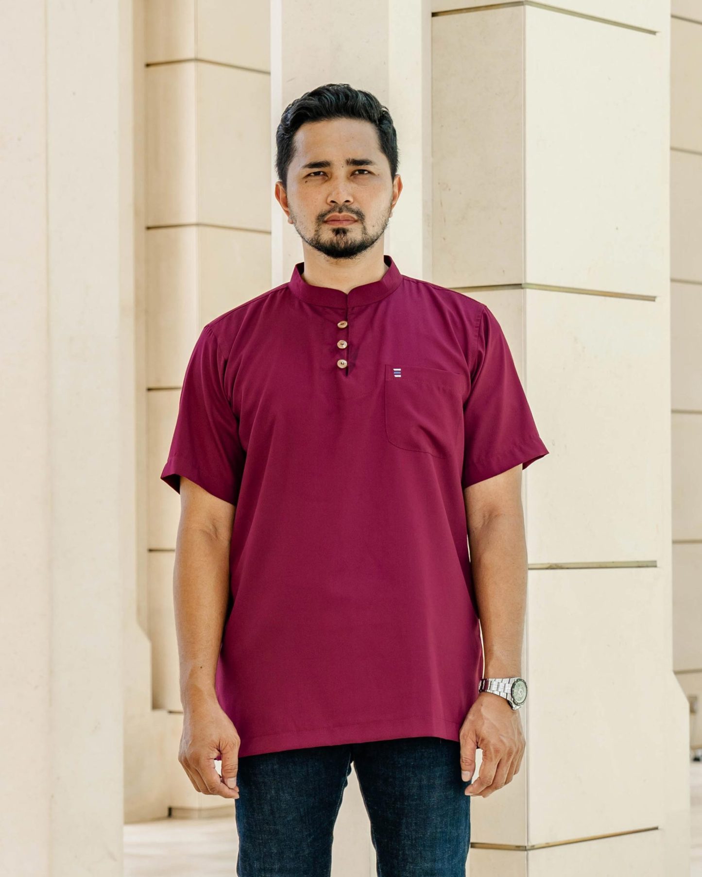 Kurta Eeman Hombre x MCC Lifestyle - Maroon