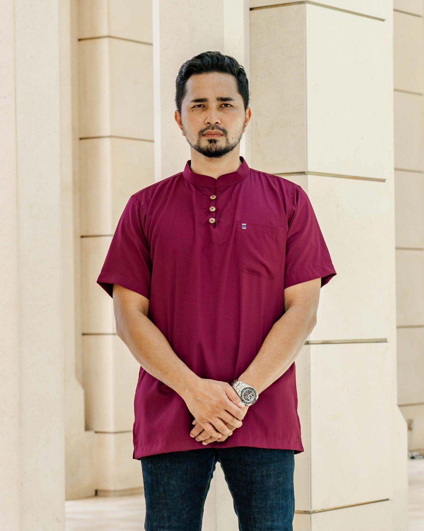 Kurta Eeman Hombre x MCC Lifestyle - Maroon