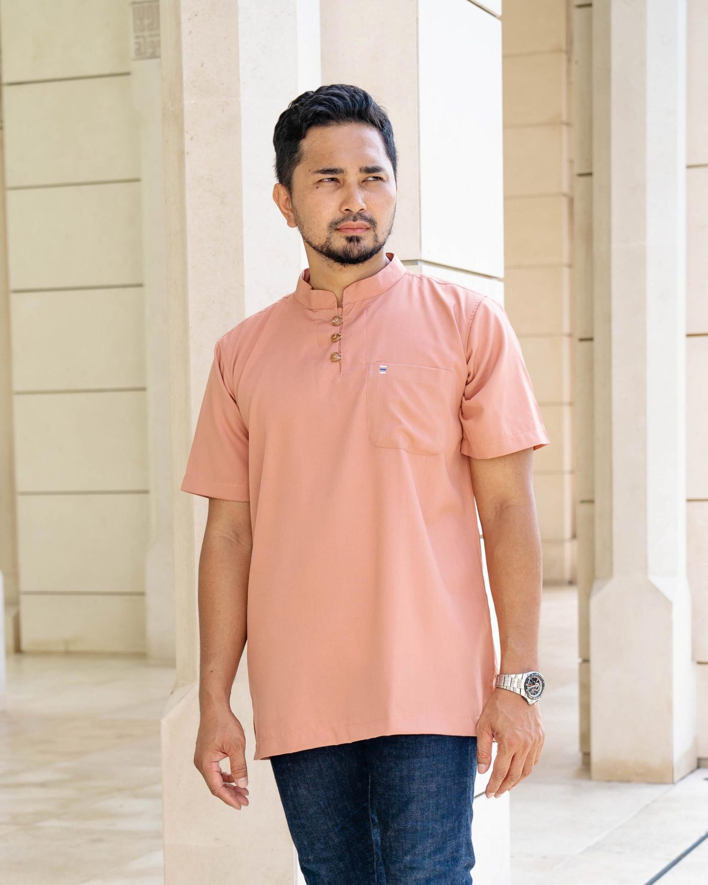 Kurta Eeman Hombre x MCC Lifestyle - Salmon