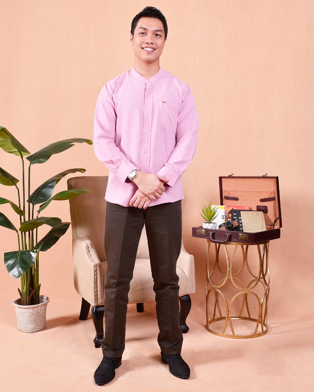 Kurta Long Sleeves Imran - Baby Pink