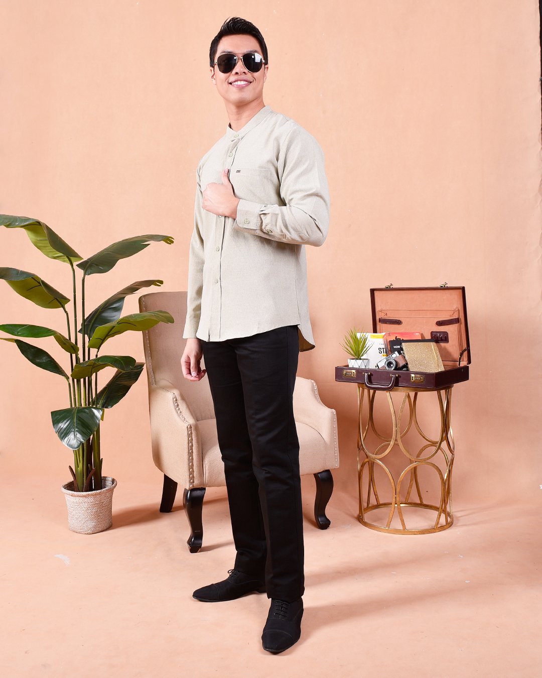 Kurta Long Sleeves Imran - Grass Green
