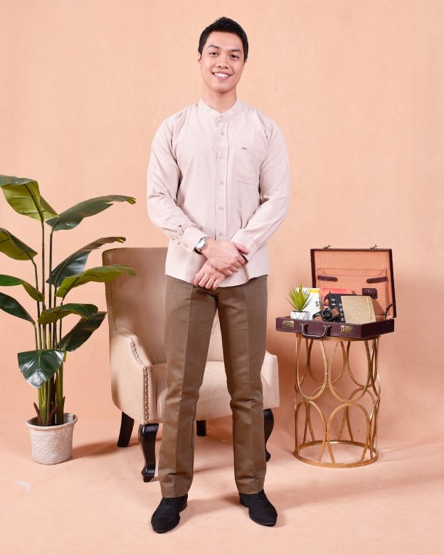 Kurta Long Sleeves Imran - Latte Cream