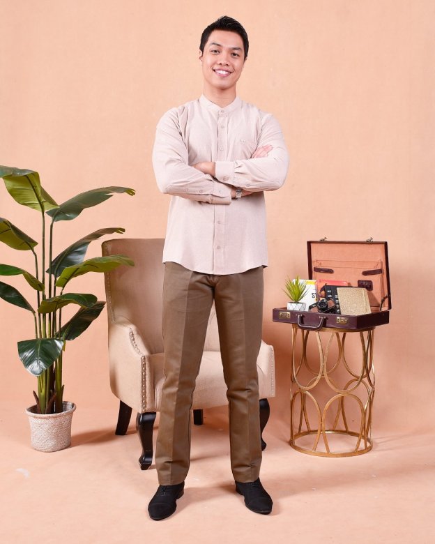 Kurta Long Sleeves Imran - Latte Cream