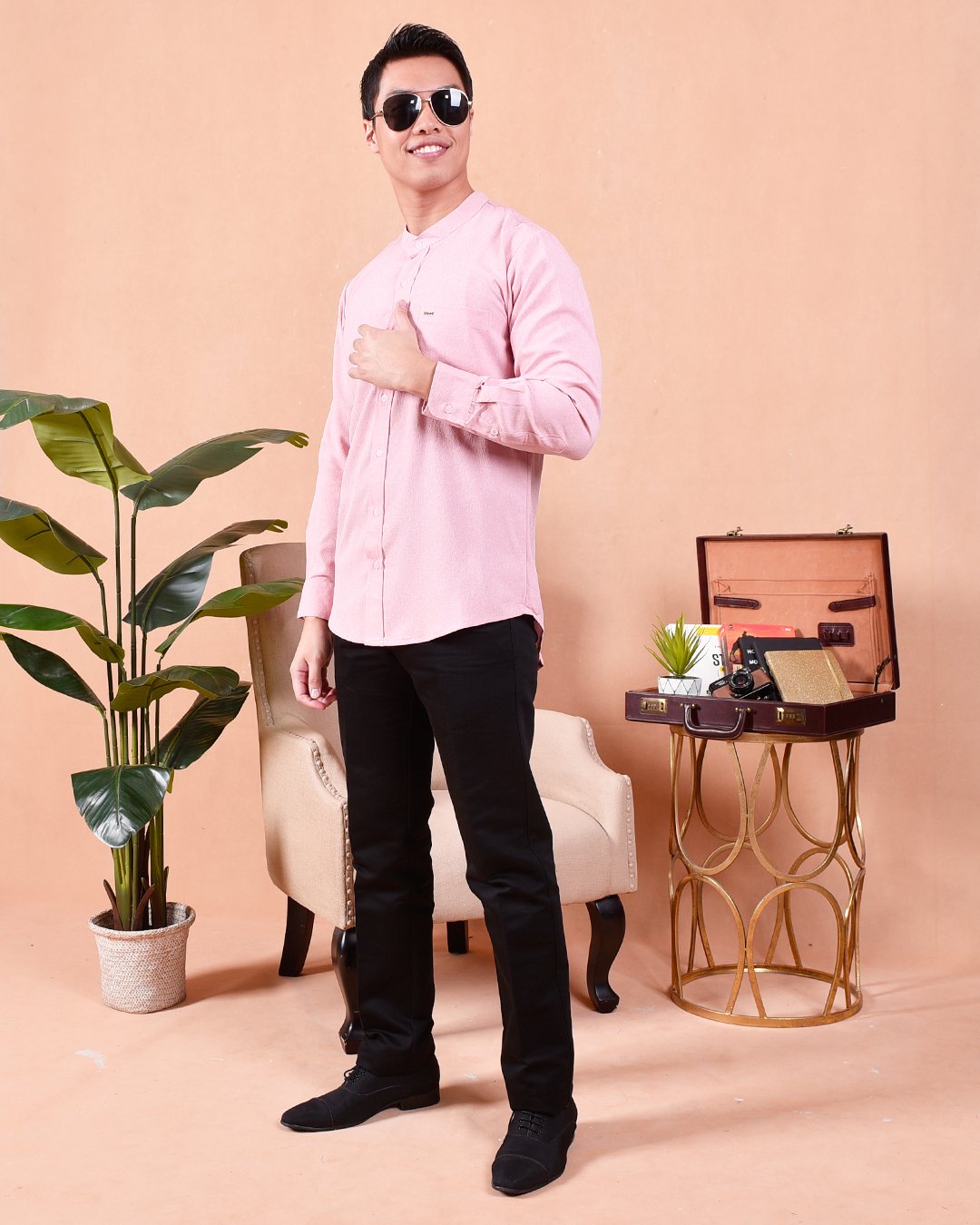 Kurta Long Sleeves Imran - Light Pink