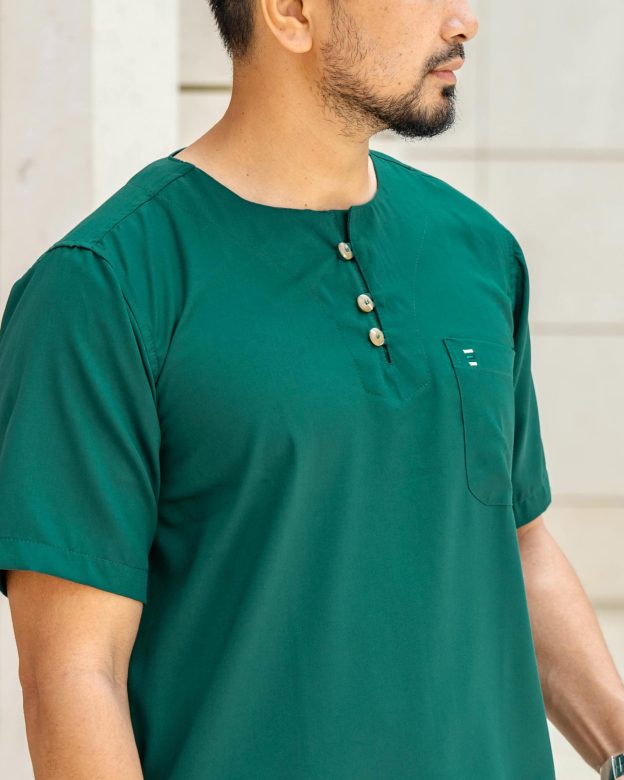 Kurta Saufi Hombre x MCC Lifestyle - Emerald Green