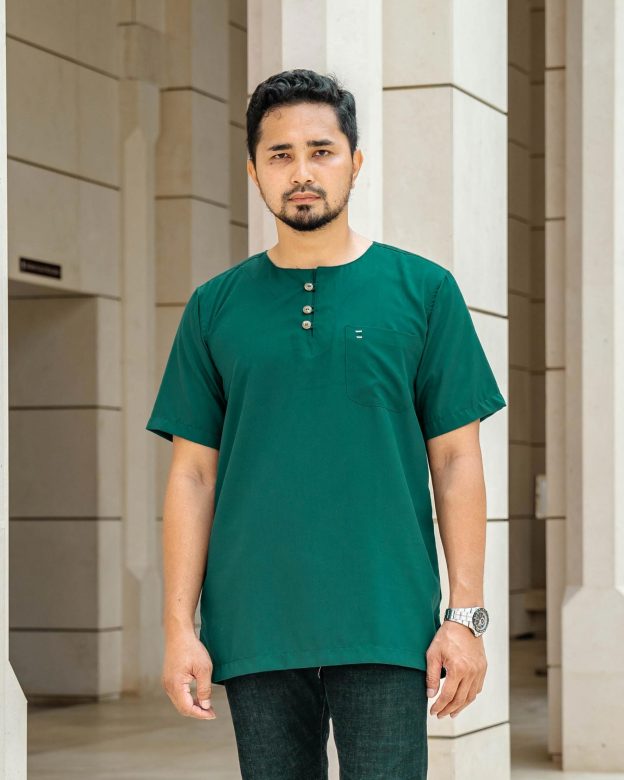Kurta Saufi Hombre x MCC Lifestyle - Emerald Green