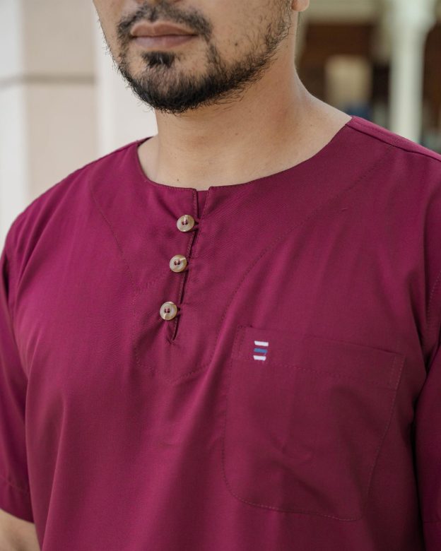 Kurta Saufi Hombre x MCC Lifestyle - Maroon