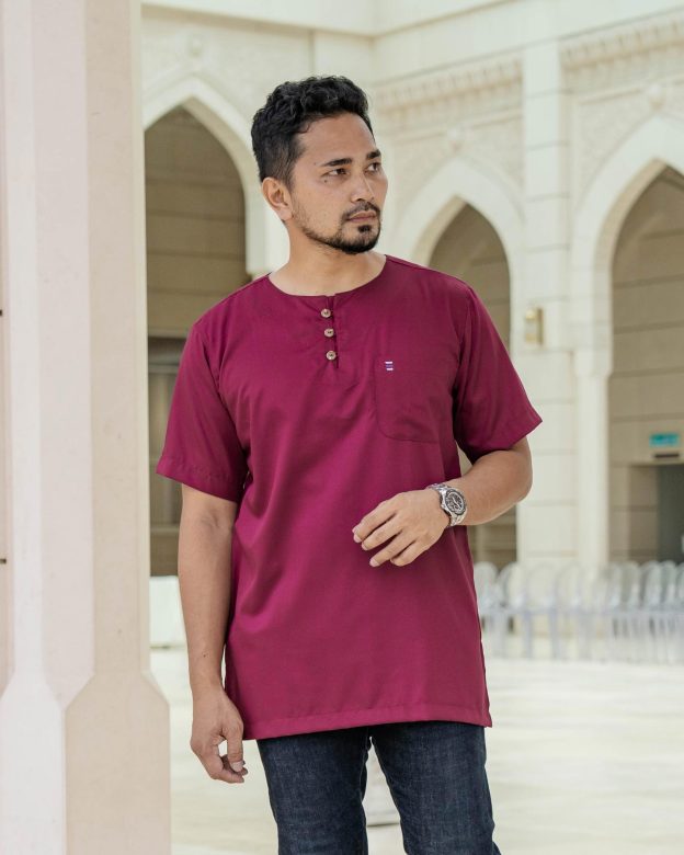 Kurta Saufi Hombre x MCC Lifestyle - Maroon