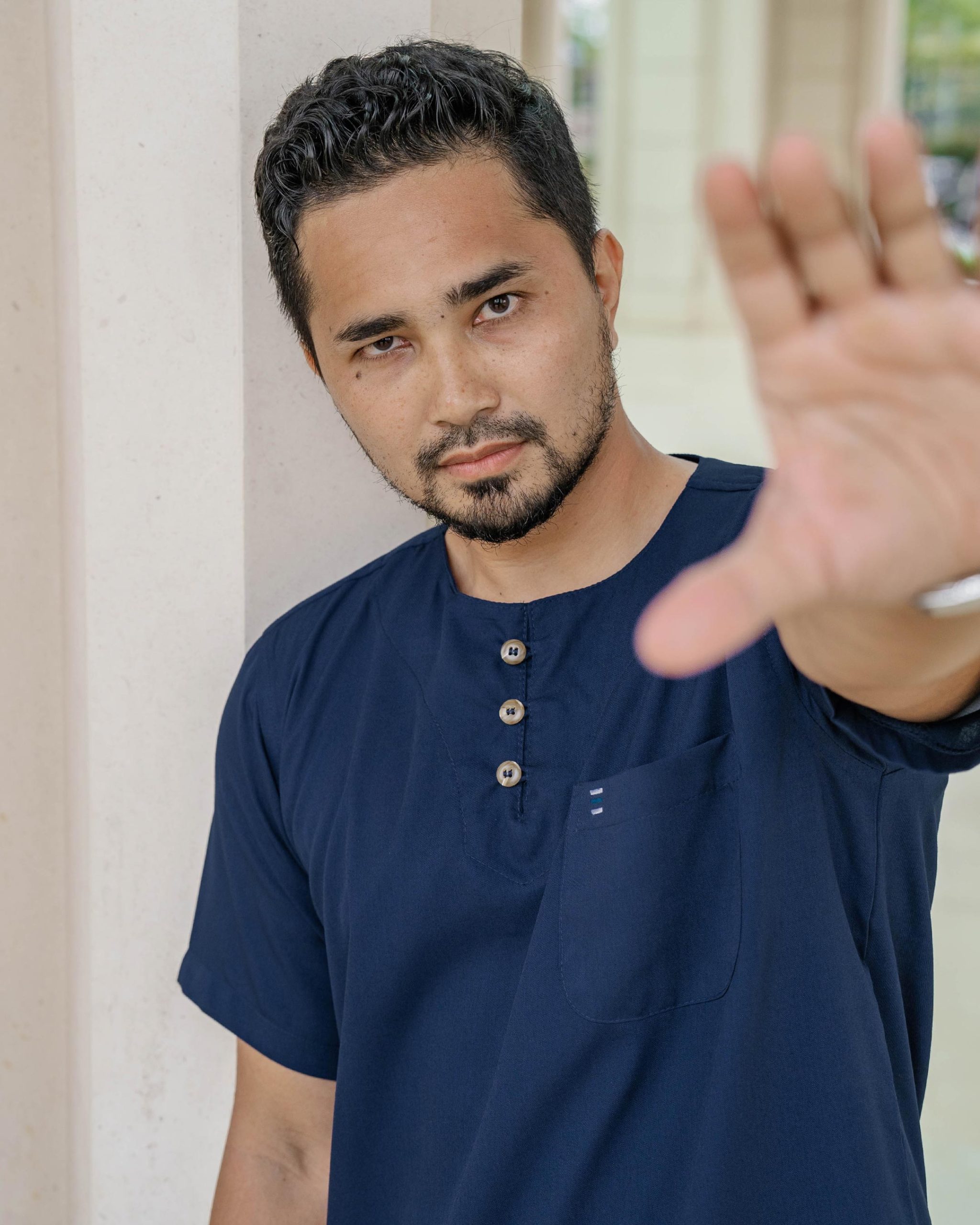 Kurta Saufi Hombre x MCC Lifestyle - Navy Blue