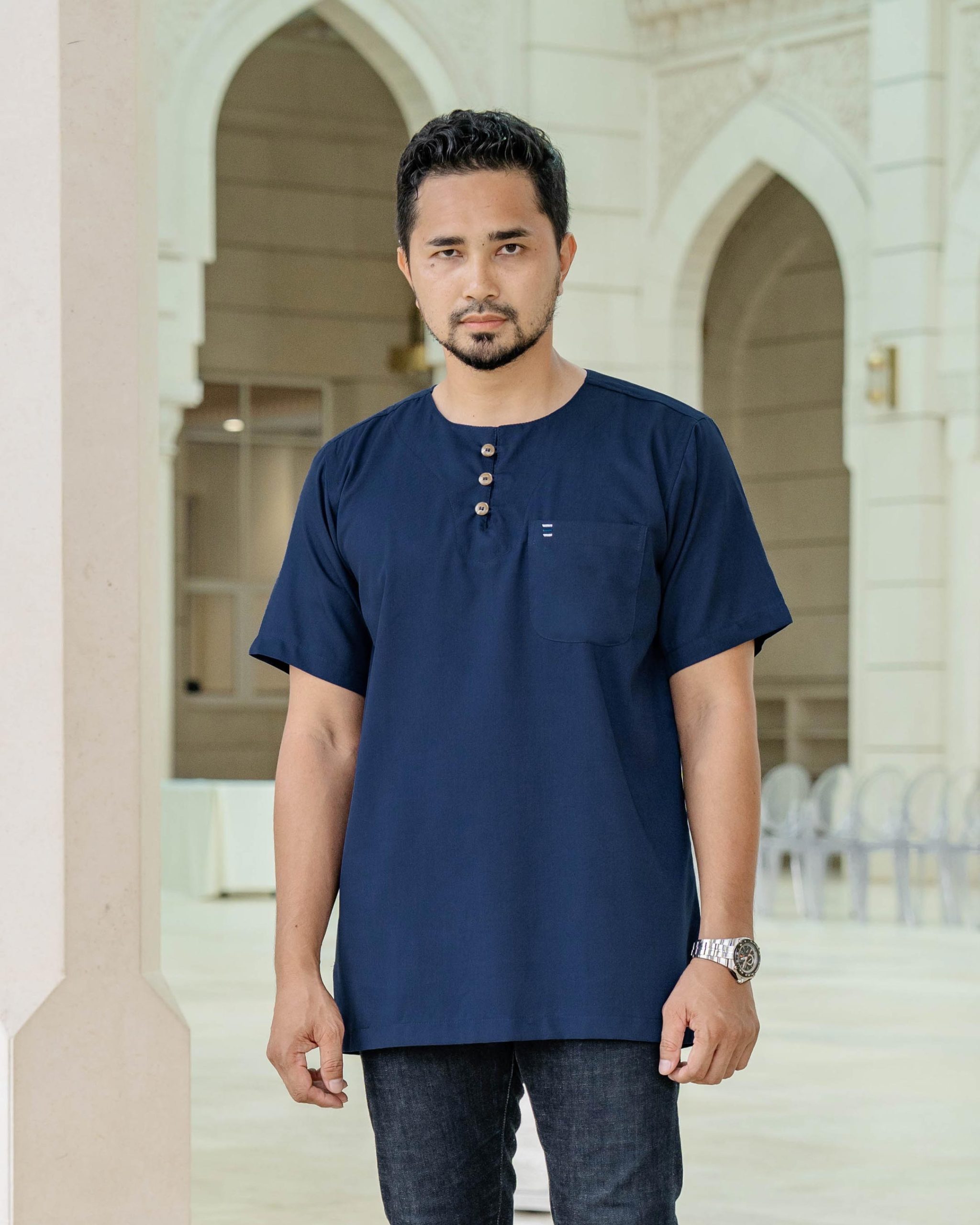 Kurta Saufi Hombre x MCC Lifestyle - Navy Blue