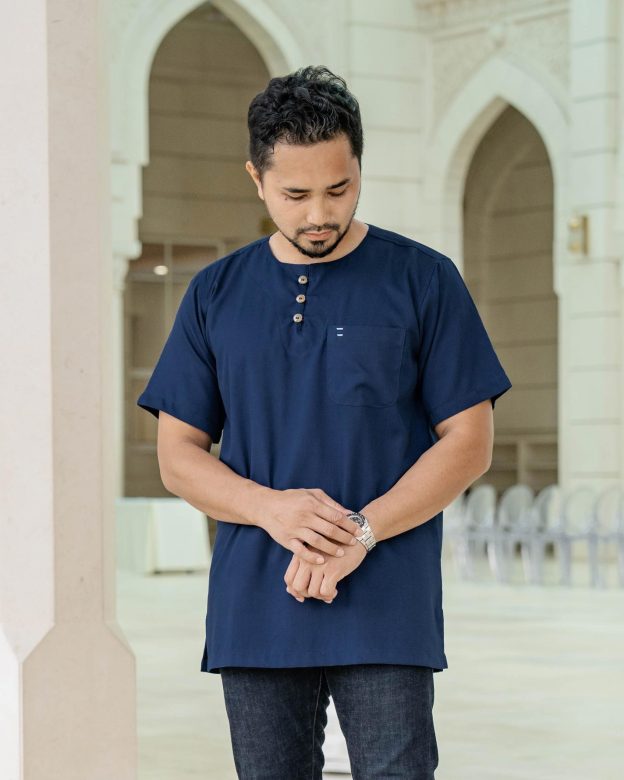Kurta Saufi Hombre x MCC Lifestyle - Navy Blue