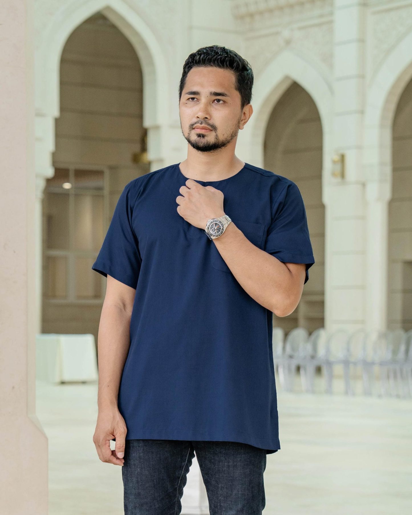 Kurta Saufi Hombre x MCC Lifestyle - Navy Blue