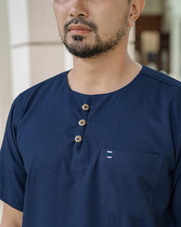 Kurta Saufi Hombre x MCC Lifestyle - Navy Blue