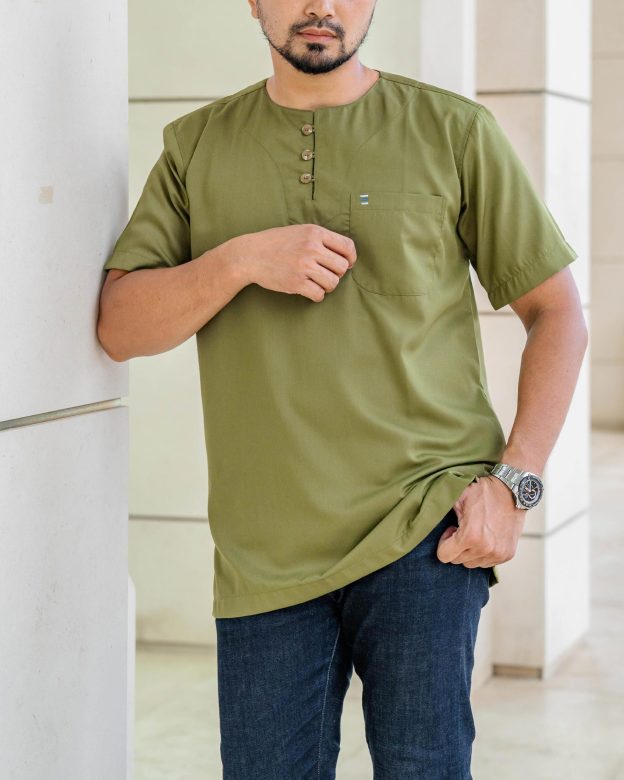 Kurta Saufi Hombre x MCC Lifestyle - Olive Green