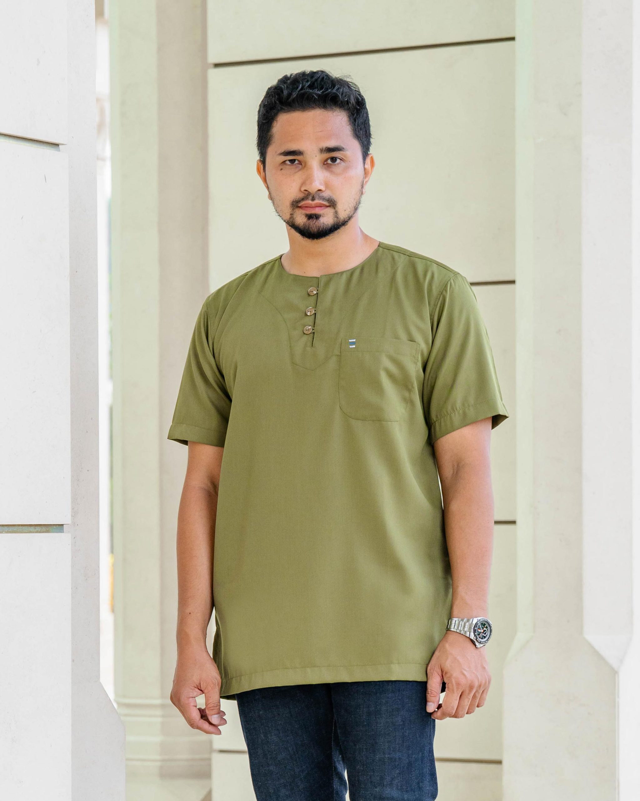 Kurta Saufi Hombre x MCC Lifestyle - Olive Green