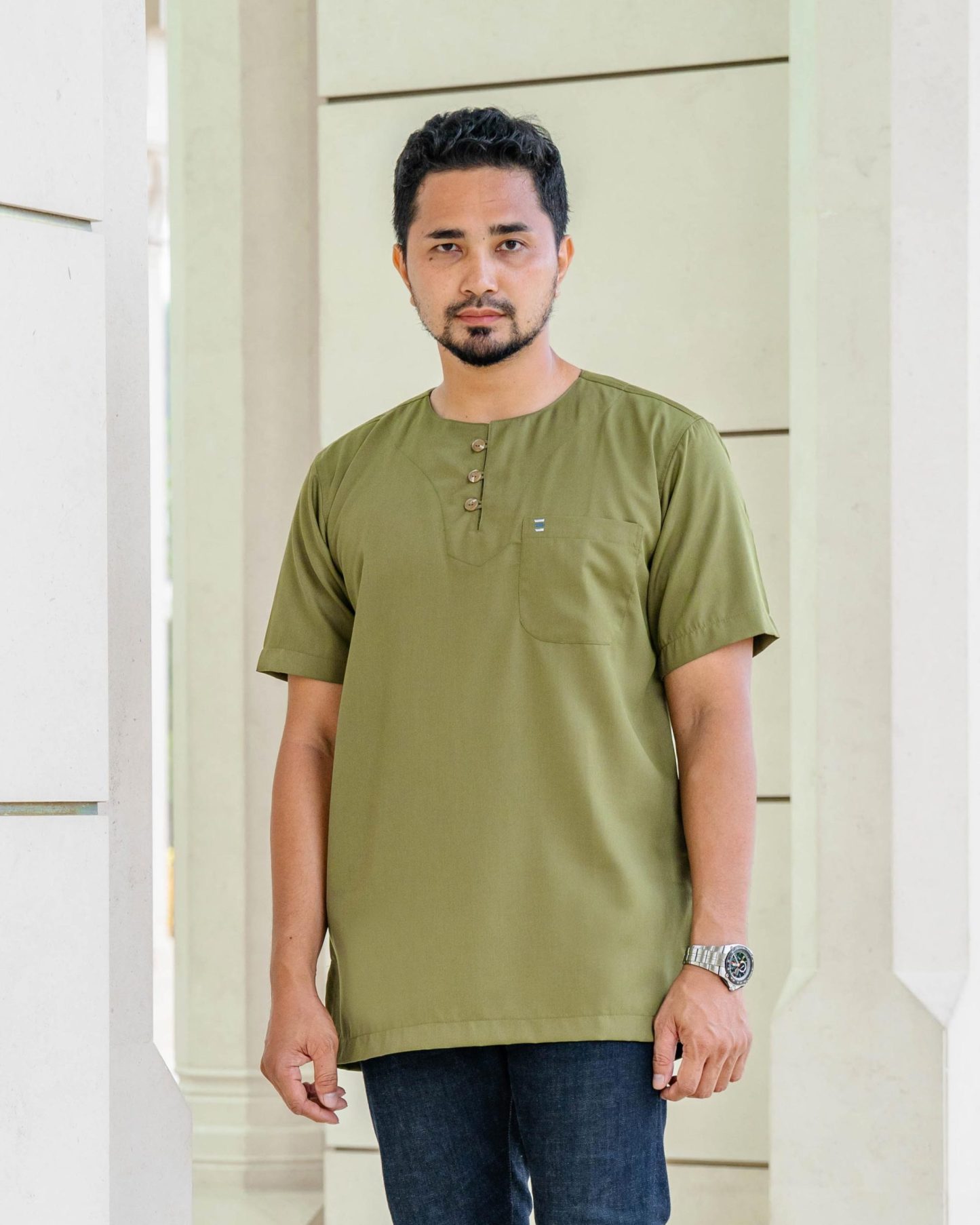 Kurta Saufi Hombre x MCC Lifestyle - Olive Green