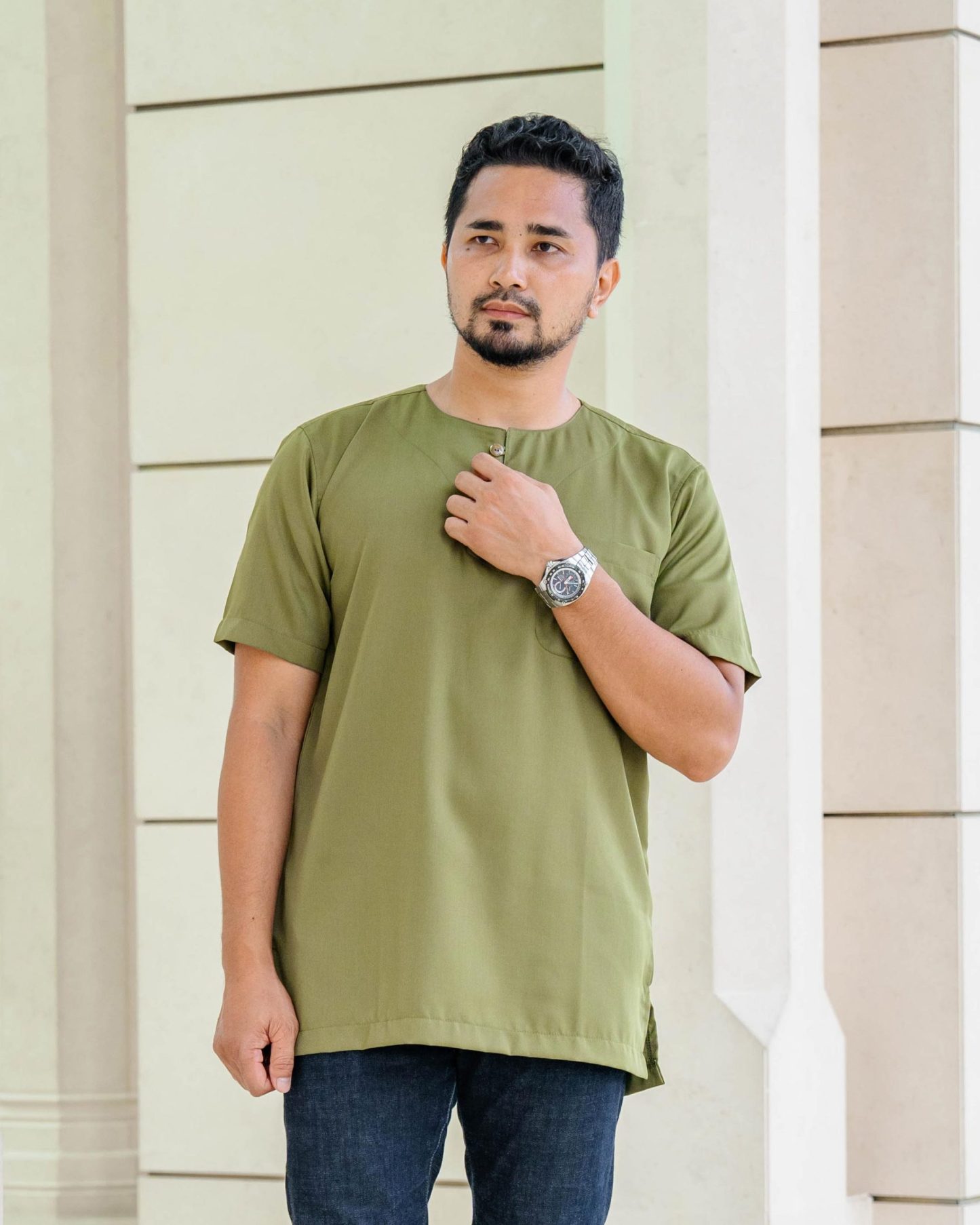 Kurta Saufi Hombre x MCC Lifestyle - Olive Green