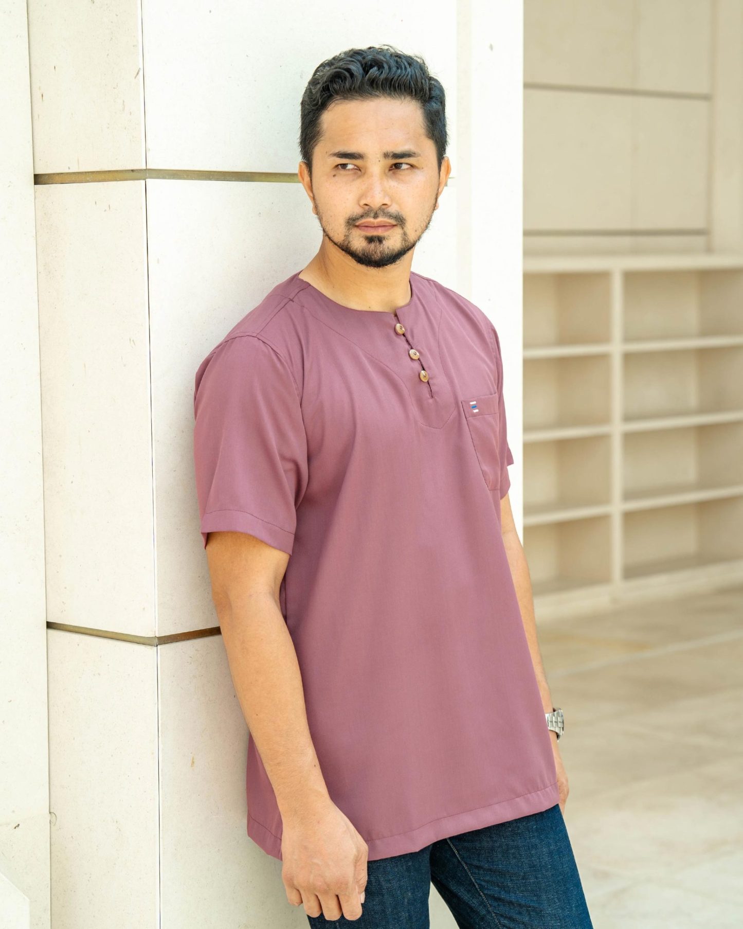 Kurta Saufi Hombre x MCC Lifestyle - Rouge
