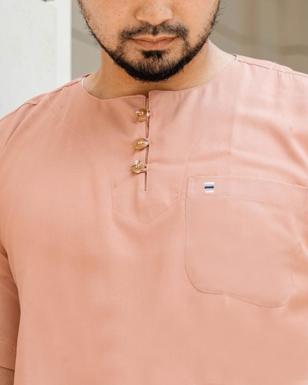 Kurta Saufi Hombre x MCC Lifestyle - Salmon